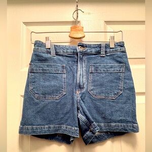Classic Blue Denim Women's Shorts